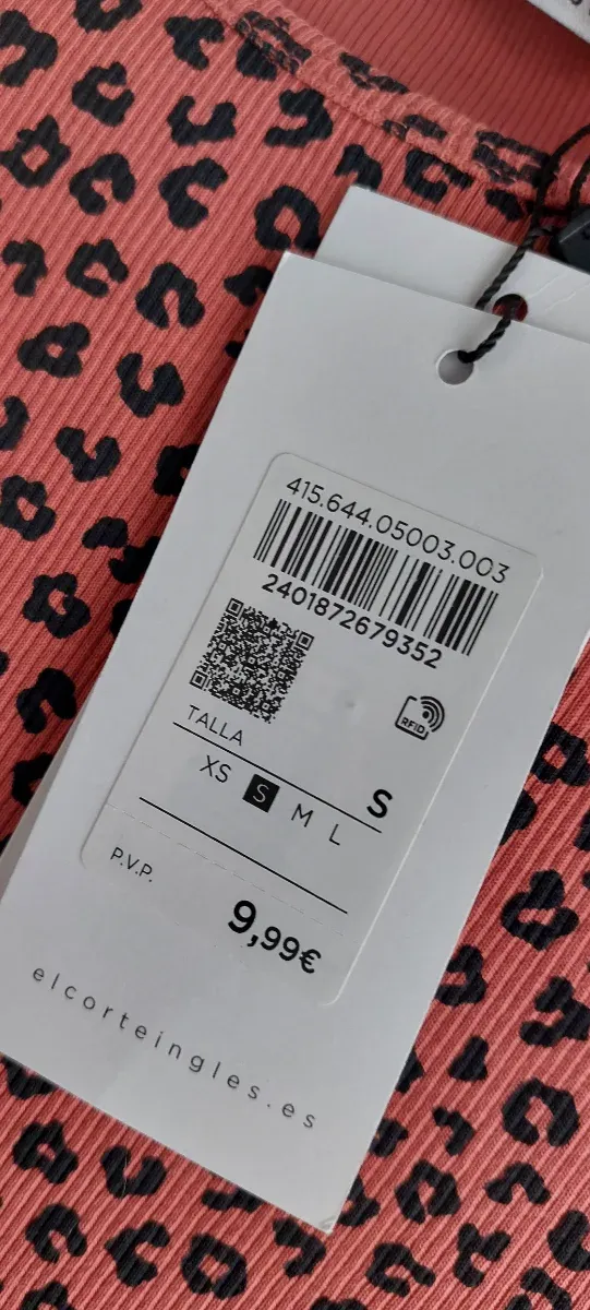 Top elástico estampado