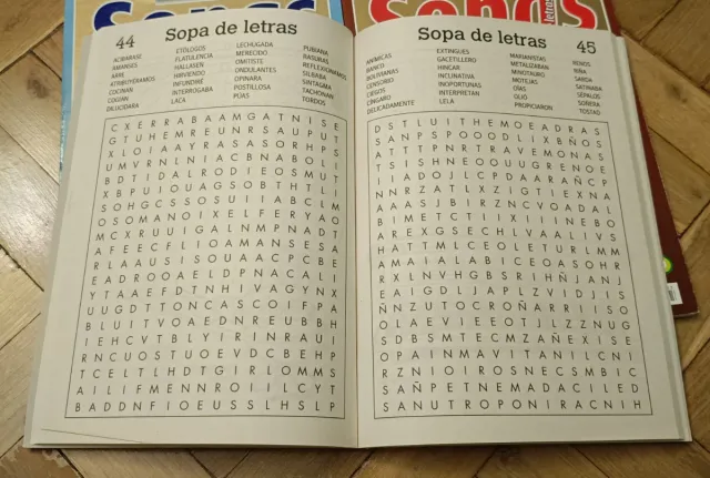 Lote 3 libros Sopas de Letras memoria 400 páginas
