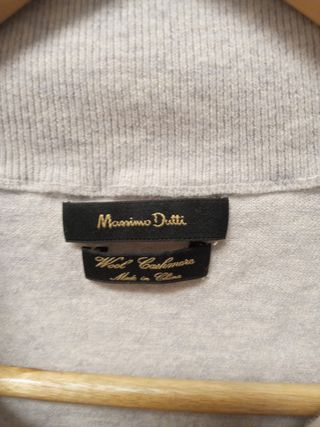 Massimo Dutti Jersey Cachemira Gris M