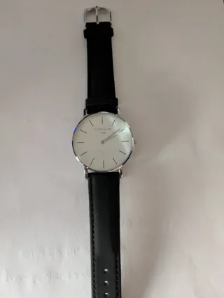 Reloj Chronos Unisex Negro/Plateado