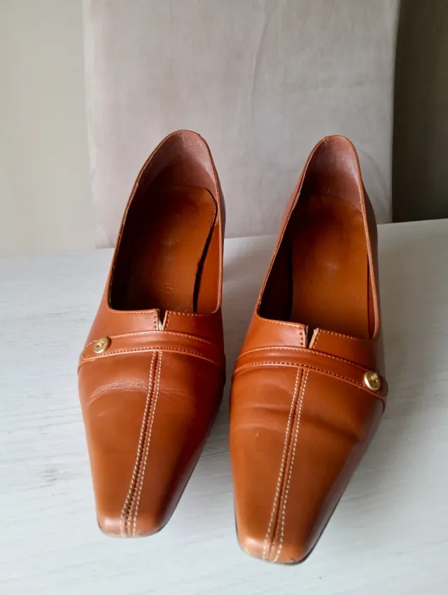 Zapatos mujer cuero marrón Talla 40