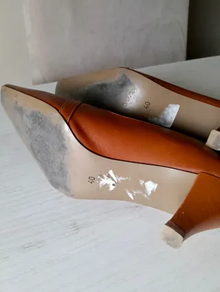 Zapatos mujer cuero marrón Talla 40