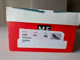 Zapatos mujer cuero marrón Talla 40