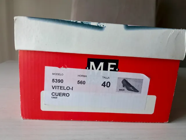 Zapatos mujer cuero marrón Talla 40