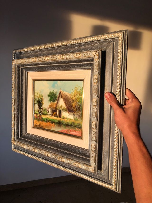 Pintura de barraca típica valenciana