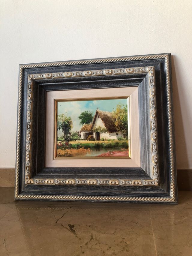 Pintura de barraca típica valenciana