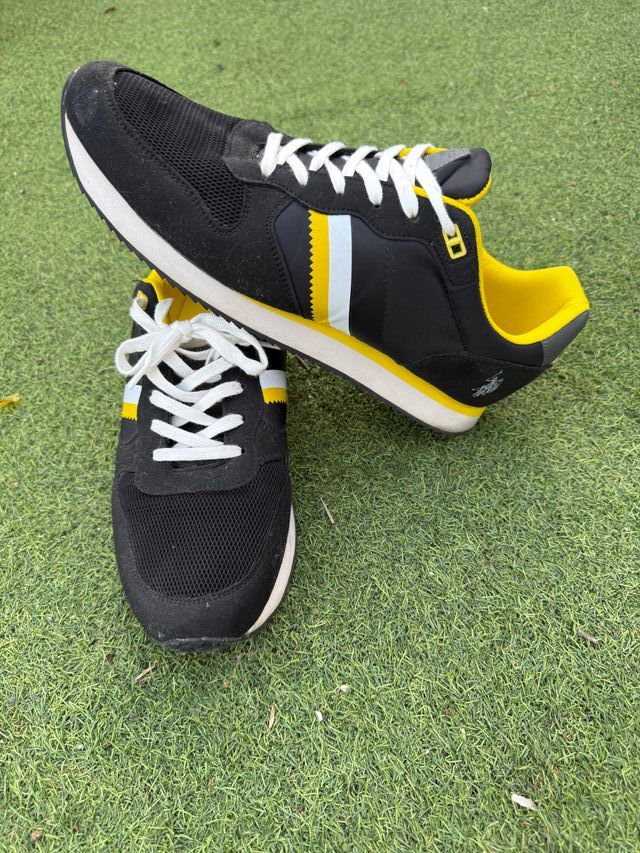 Zapatillas US Polo Assn Talle 46 Negro/Amarillo