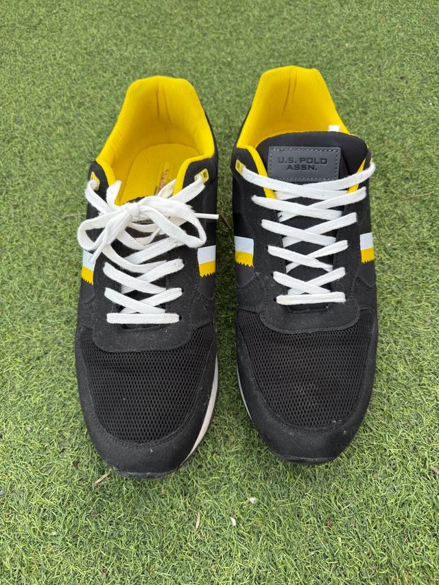 Zapatillas US Polo Assn Talle 46 Negro/Amarillo