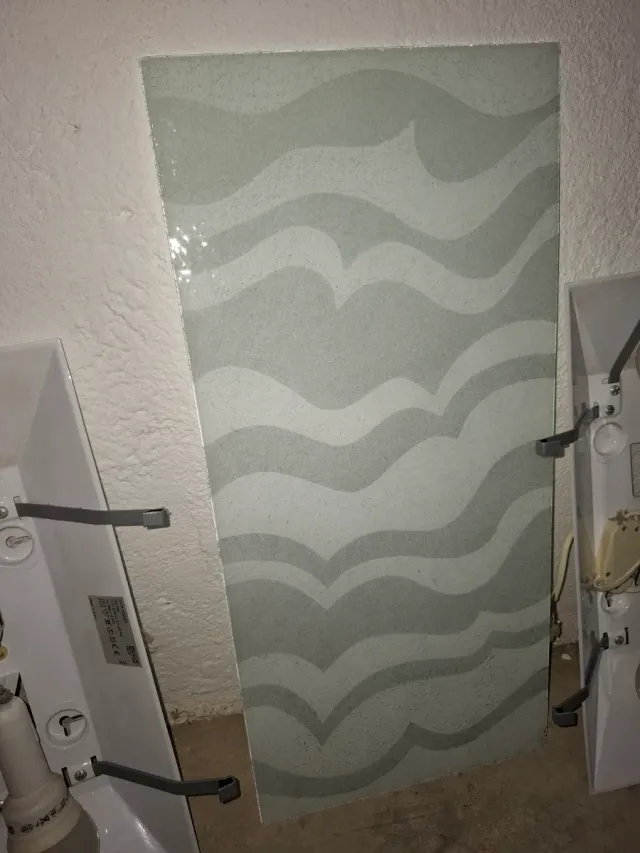 Apliques de pared cristal y metal.