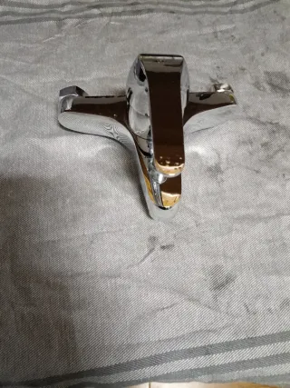 Grifo doble de bañera cromado