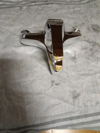 Grifo doble de bañera cromado