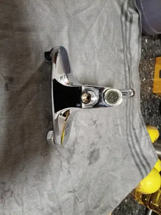 Grifo doble de bañera cromado