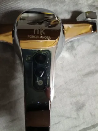 Grifo doble de bañera cromado