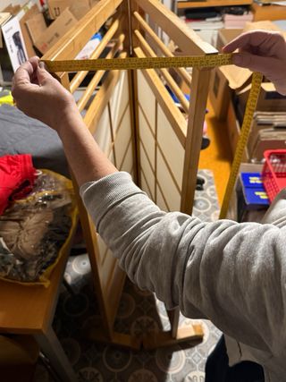 Biombo madera y papel de arroz