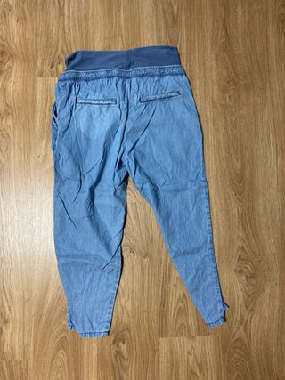 Pantalón premamá azul