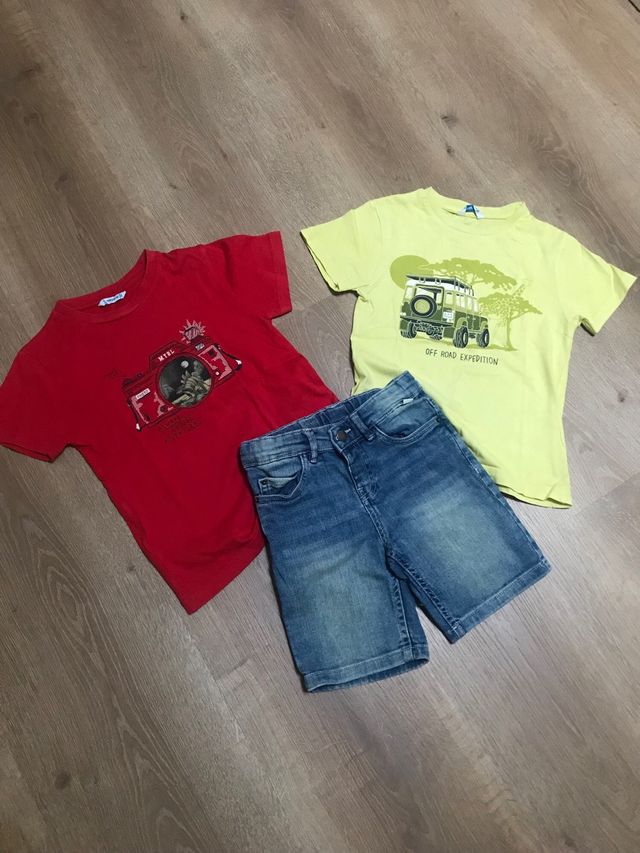 Conjunto 2 camisetas y Pantalón Corto Mayoral