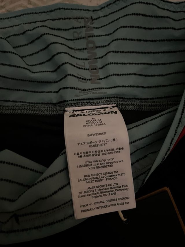 Pantalón Trail Salomon S Lab Ultra Negro