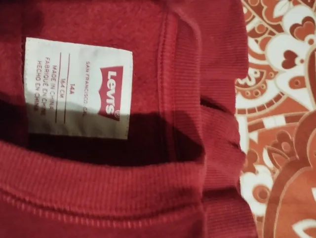 Felpa Levis ragazzo rossa