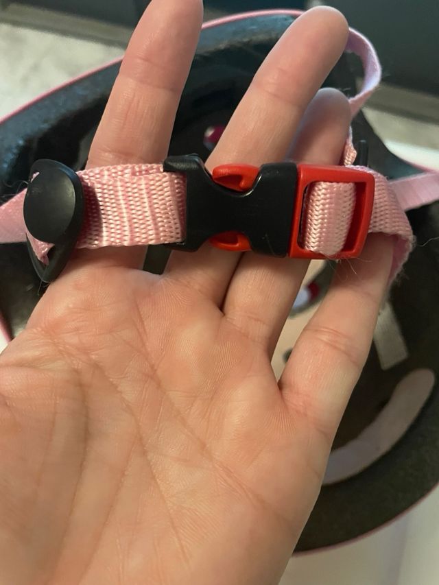 Casco infantil rosa Oxelo