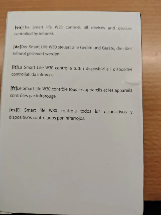 Controllo Remoto Intelligente WiFi W30