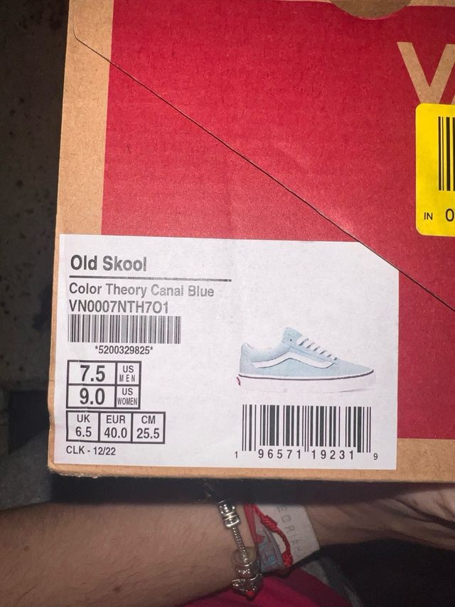 Vans Old Skool Celeste Talla 40