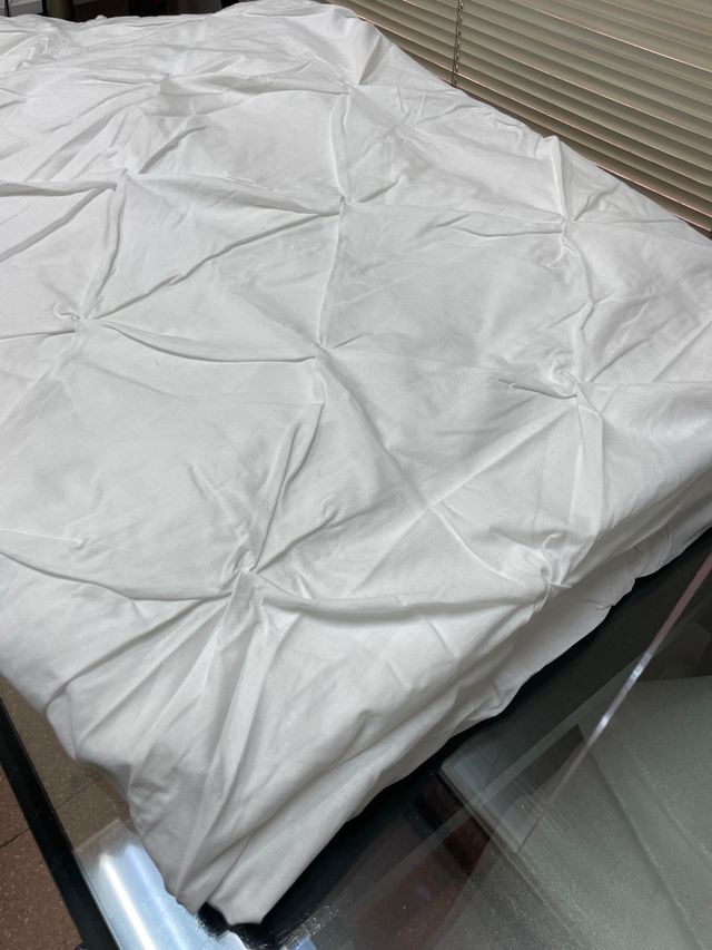 Ropa de cama blanca Pintuck 240x210