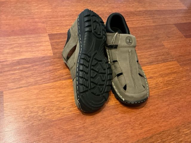 Zapatos Sandalia Hombre Marrón/Gris