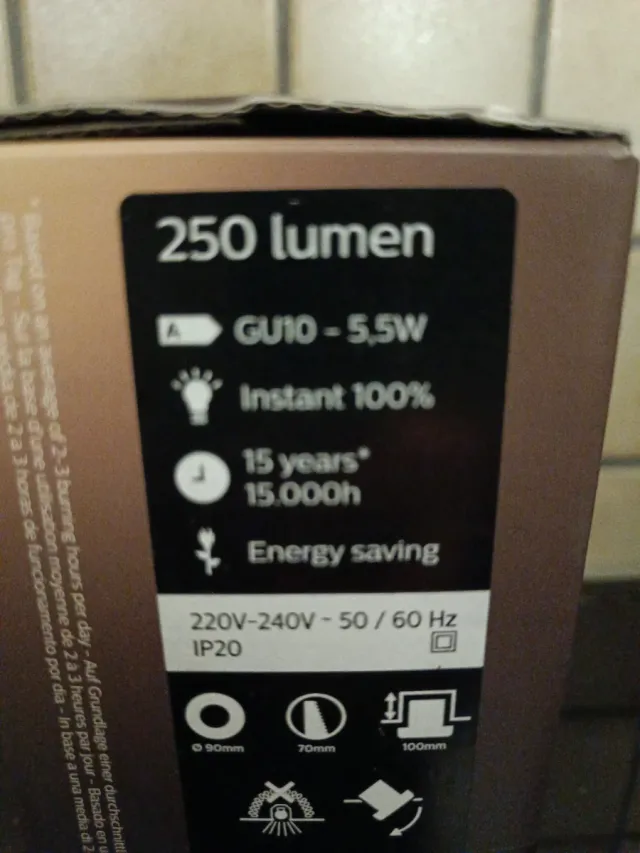 Philips Hue Faretto Incasso Bianco White Ambience