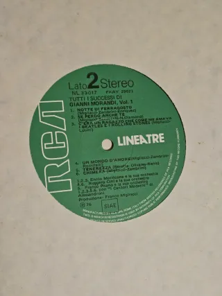 Disco LP Gianni Morandi - Tutti i Successi Vol. 1