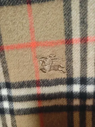 Bufanda Burberry Mujer Beige Cuadros Clásicos