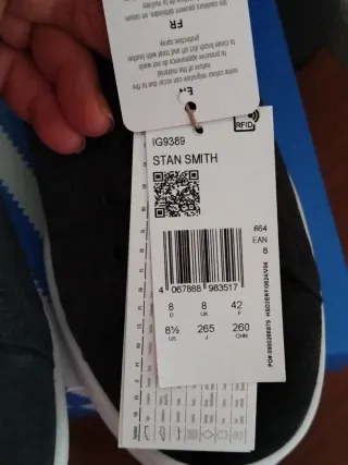 Zapatillas Adidas Stan Smith Gris oscuro/Blanco