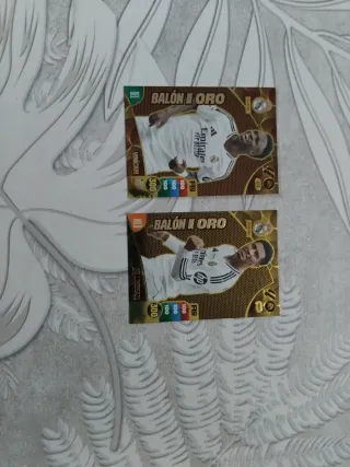 2 Cromos Balón de Oro Vinicius Jr. y Rodrygo
