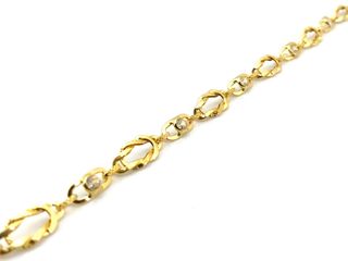 pulsera oro 18k con circonita