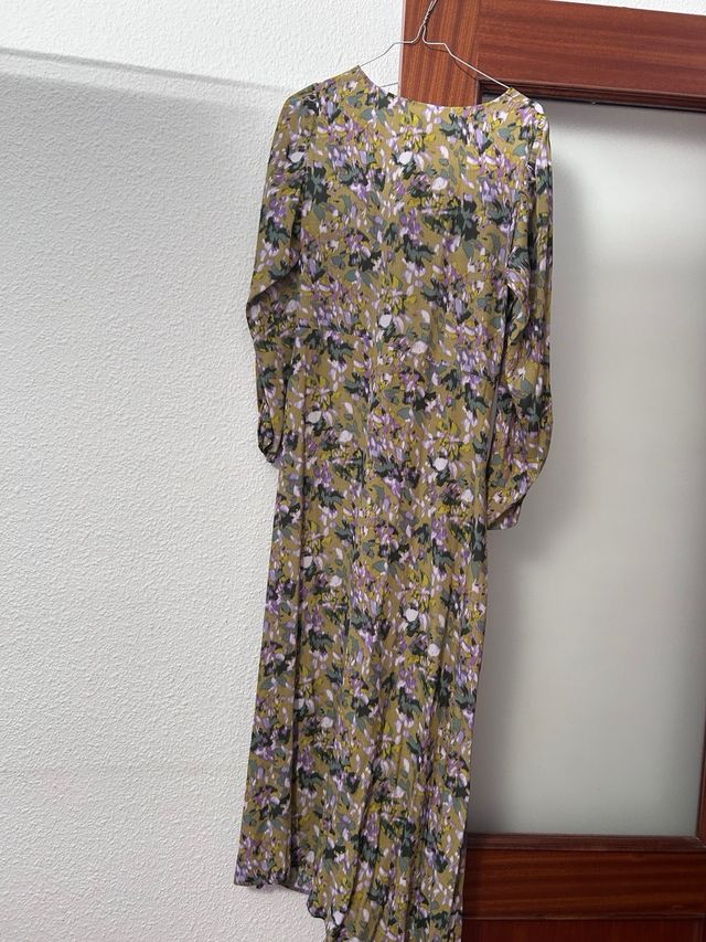 Vestido largo estampado floral
