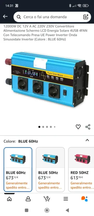 Inverter Onda Sinusoidale Pura LVYUAN