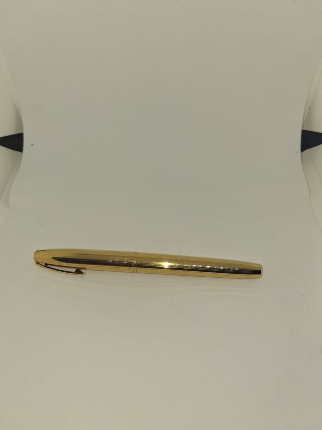 Pluma estilográfica Waterman chapada oro