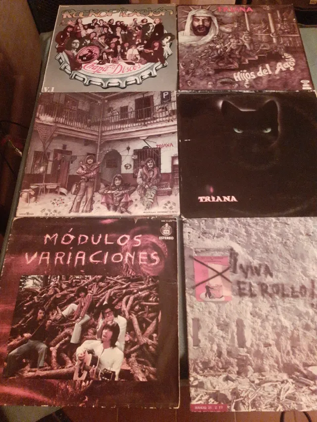 Lote 6 Vinilos LP Rock Español Varias Portadas