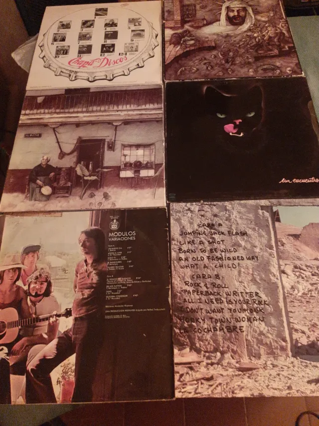 Lote 6 Vinilos LP Rock Español Varias Portadas