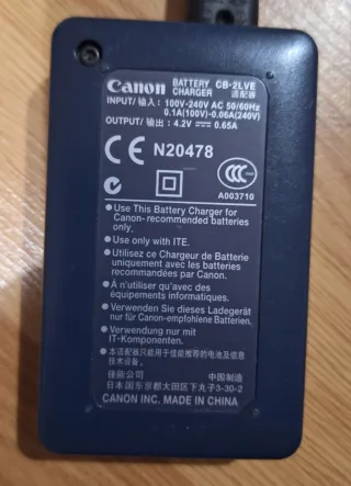 Cargador Canon CB-2LVE