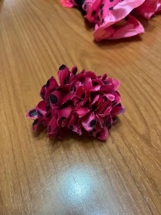 Vestido Sevillana Rosa Lunares