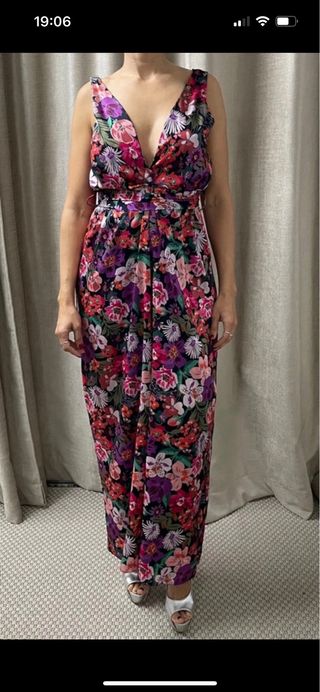 Mono largo estampado floral