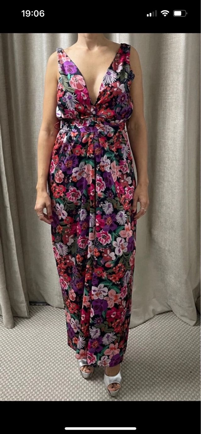 Mono largo estampado floral