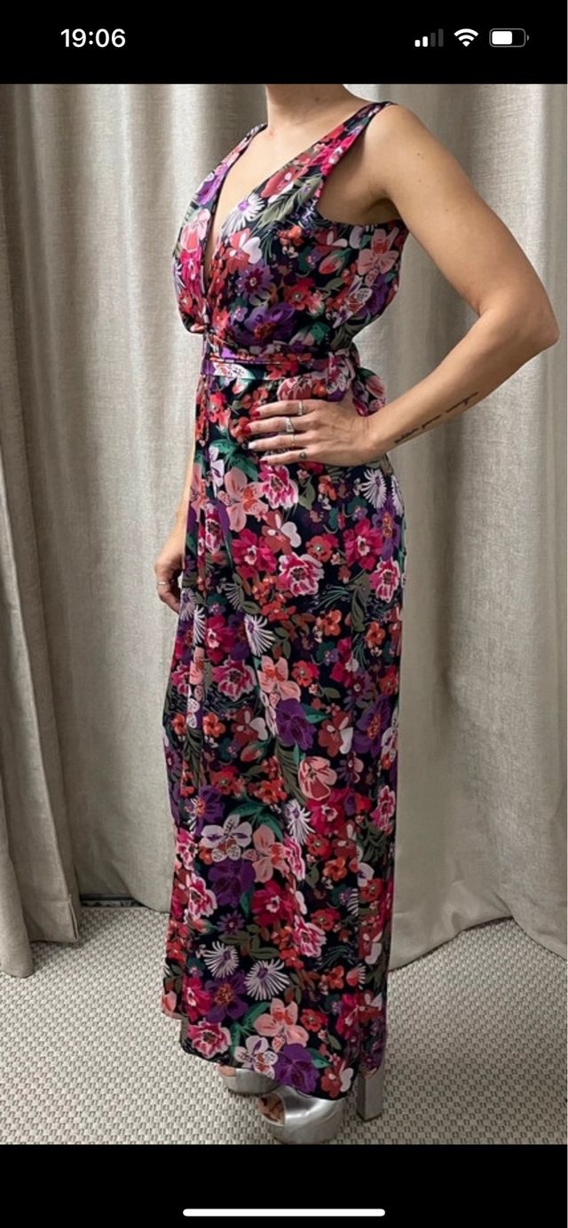 Mono largo estampado floral