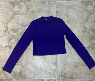 Camiseta manga larga Primark morada talla M