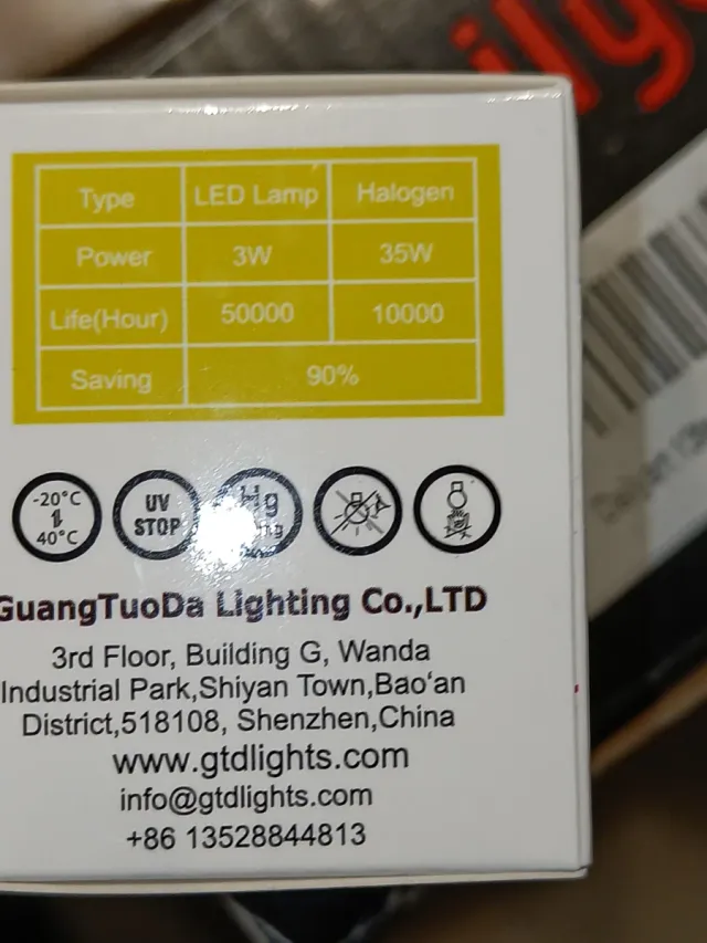 Lampade LED MR11 GU4 3W (36W) - Set 8 pezzi