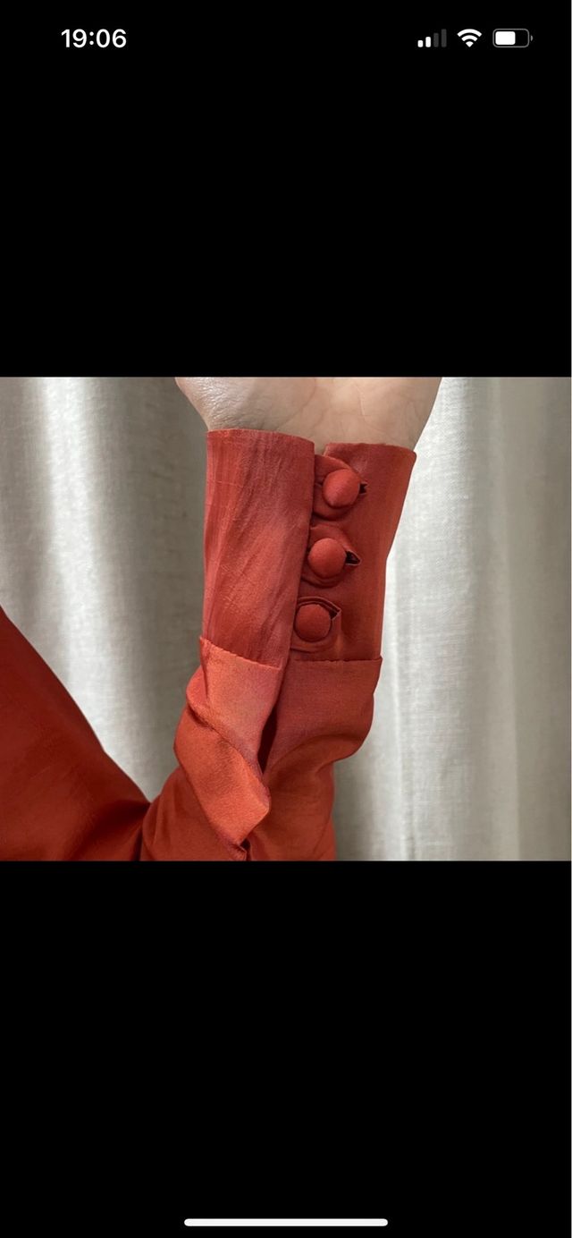 Vestido midi naranja