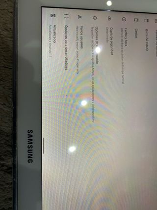 Tablet Samsung Actualizada a Android 11
