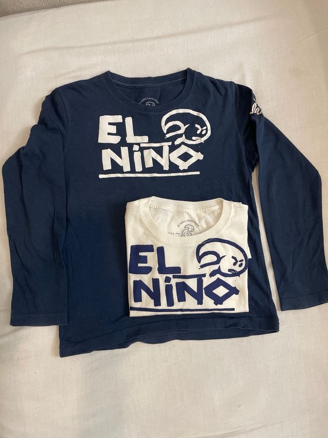 2 Camisetas Manga Larga El Niño