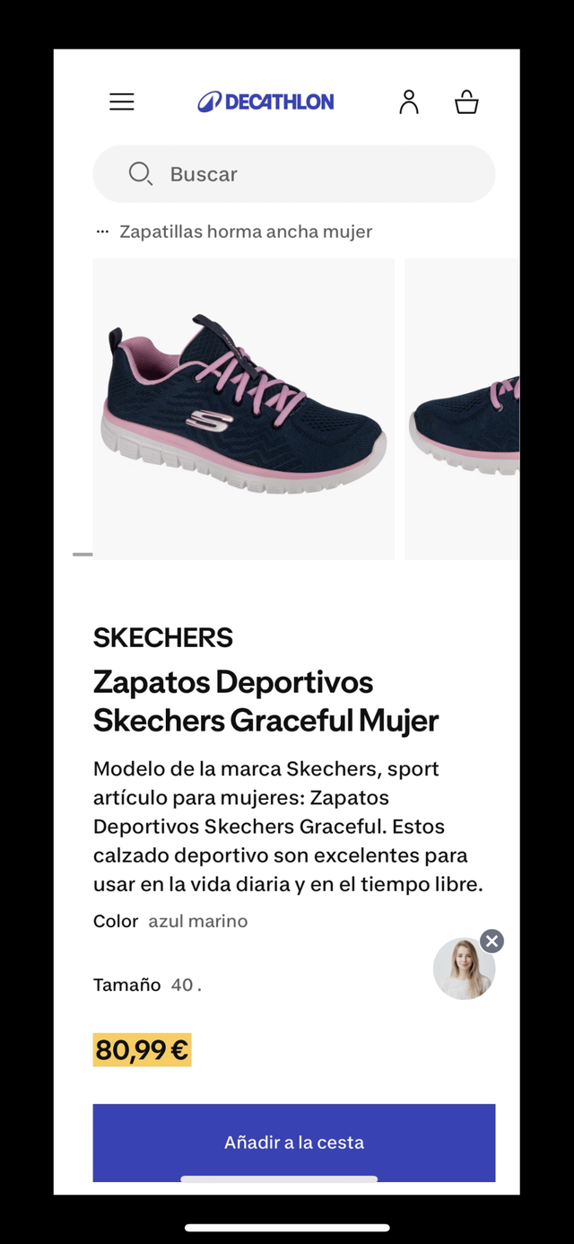 Zapatillas Skechers Azul y Rosa