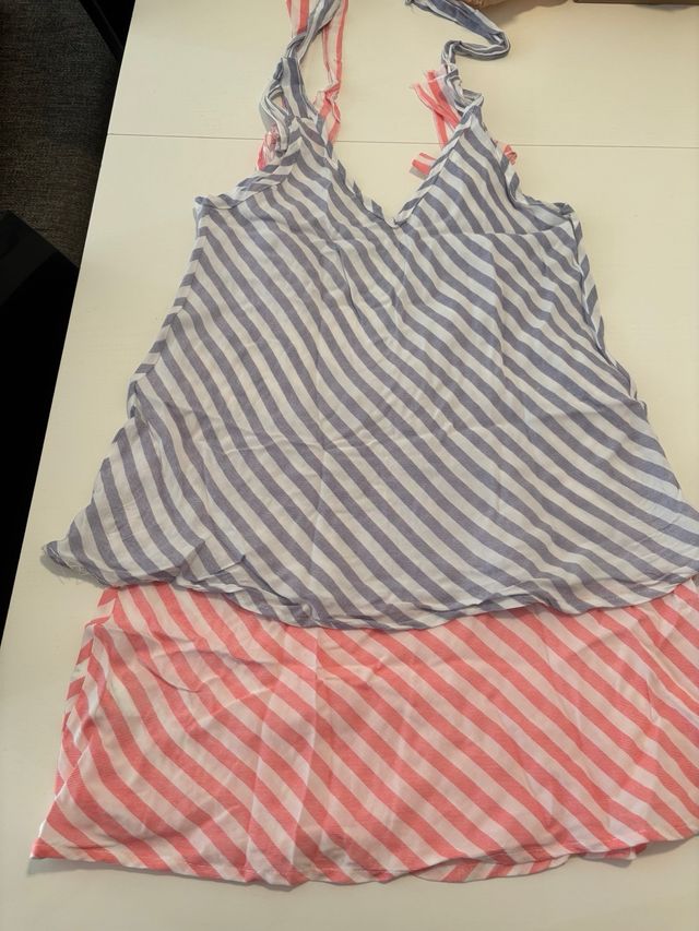 Camisas DODO Talla S Rayas una en Azul y otra en R